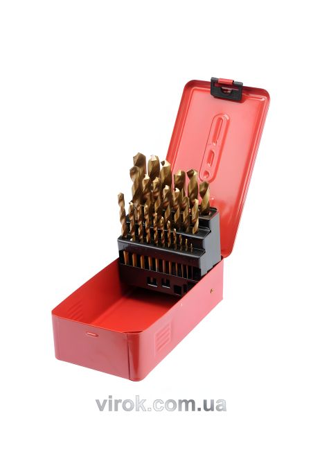 Vorel 22340 Набір свердел по металу STHOR HSS-TiN 1-13 мм 25 шт