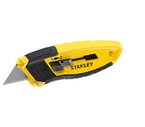 Ніж з висувним трапецеподібним лезом (4 позиції) у металевому корпусі, Stanley STHT10432-0