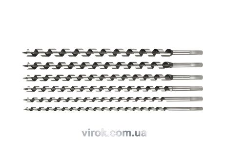Набір спіральних свердел по дереву STHOR 10-20 мм, 460 мм, 6 шт Vorel 22466 Набір спіральних свердел по дереву STHOR 10-20 мм, 460 мм, 6 шт Vorel 22466