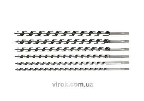 Набір спіральних свердел по дереву STHOR 10-20 мм, 460 мм, 6 шт Vorel 22466 Набір спіральних свердел по дереву STHOR 10-20 мм, 460 мм, 6 шт Vorel 22466