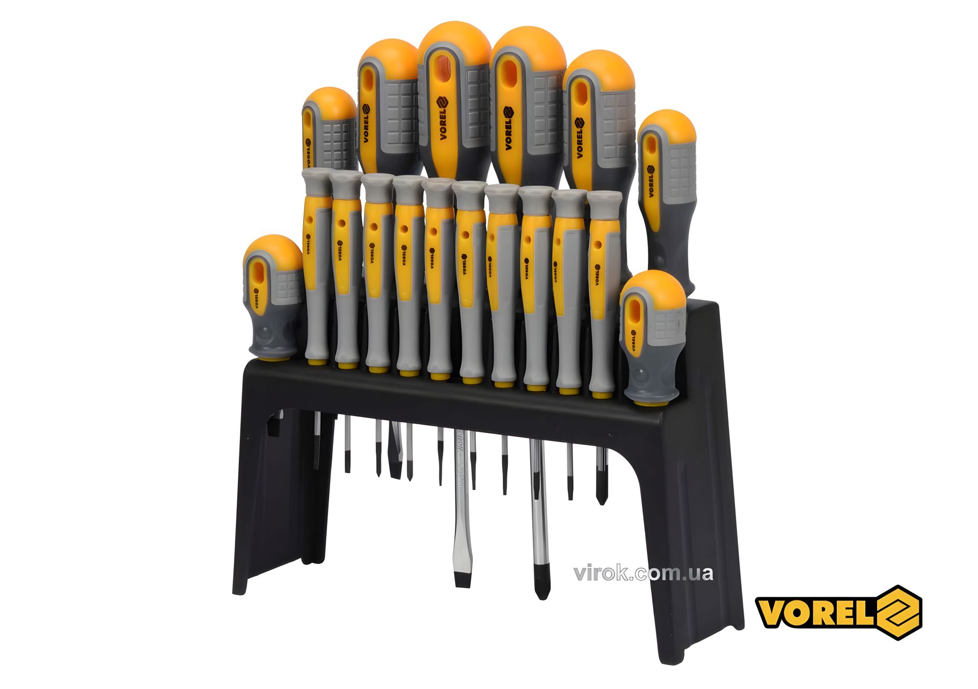 Викруток набір SL PH TORX Cr-V 18 шт Vorel 60781 Викруток набір SL PH TORX Cr-V 18 шт Vorel 60781