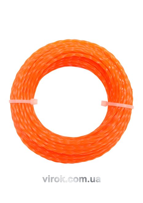 Квадратна тримерна волосінь 2мм х 15 м Vorel 89479