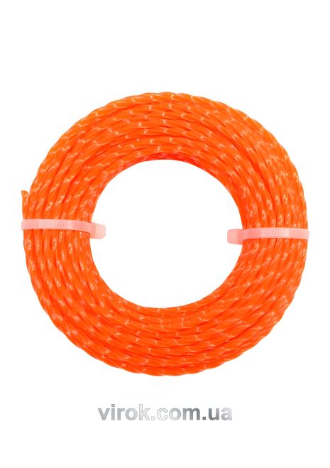 Квадратная леска для триммера, 3мм х 15м Vorel 89482