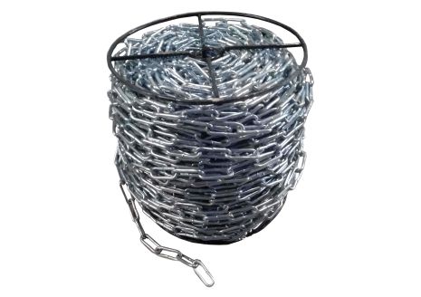 Ланцюг з довгою ланкою оцинкований ТМ DIN 5685C; Ø= 8 мм, 25 кг, l= 24 м ± 1,0% (TR) VIROK 86V418