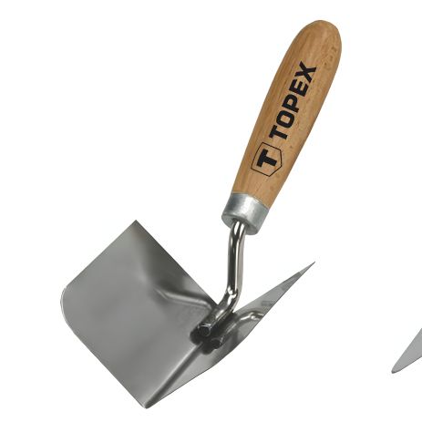 Штукатурна кельма 85 x 60 мм, нержавіюча сталь з дерев'яною ручкою Topex 13A830