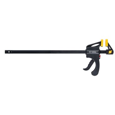 Автоматична струбцина 450*60 мм, пістолетна ручка, швидкий затискач Topex 12A545 Автоматична струбцина 450*60 мм, пістолетна ручка, швидкий затискач Topex 12A545