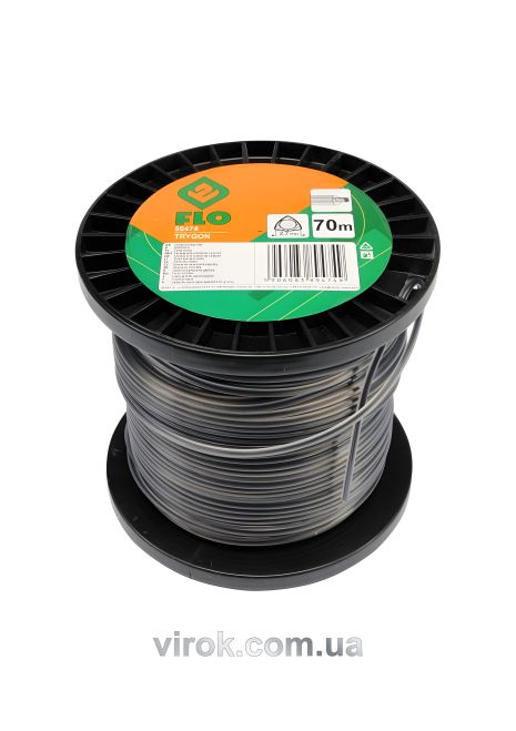 Волосінь для тримера трикутна 2,7 мм х 70 м Vorel 89474