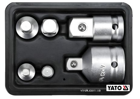 Набор редукционных головок 6 шт в чемодане Yato YT-10671