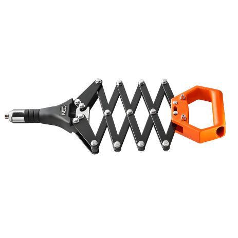 Заклепочник "гармошка" NEO для заклепок 2.4-4.8 мм (18-105) Заклепочник "гармошка" NEO для заклепок 2.4-4.8 мм (18-105)