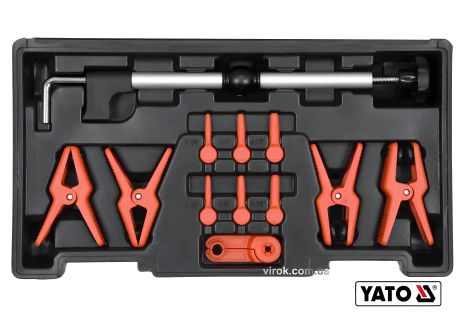 Набор зажимов для проводов, 12 шт. + кейс YaTo YT-08392