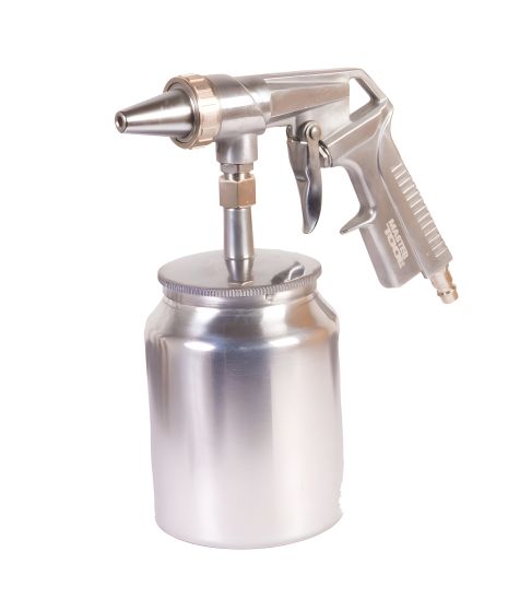 Піскоструминний пневмопістолет НАЛБ Ø 6 конус 1000 мл 320-420 л/хв 10 бар MASTERTOOL 81-8708