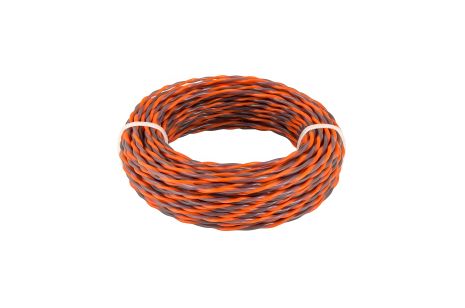 Лісочка для тримера безшумна SPIRAL 2.7 мм × 15 м двокольорова MASTERTOOL 19-1627