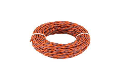 Лісочка для тримера безшумна SPIRAL 3.0 мм × 15 м двокольорова MASTERTOOL 19-1630
