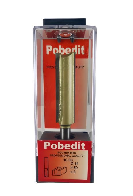 Пряма пазова фреза D-14 мм (14*50мм), d-8 мм Pobedit P-1003-1408У Пряма пазова фреза D-14 мм (14*50мм), d-8 мм Pobedit P-1003-1408У