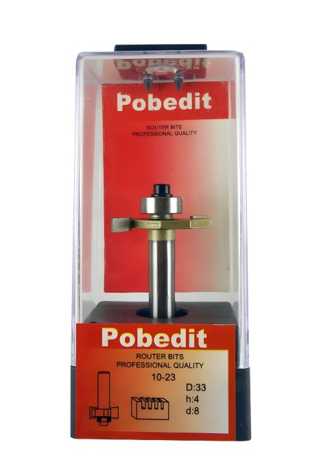 Четверть-выборочная фреза Pobedit, D-33 мм, H-4 мм, d-8 мм, P-1023-08-04