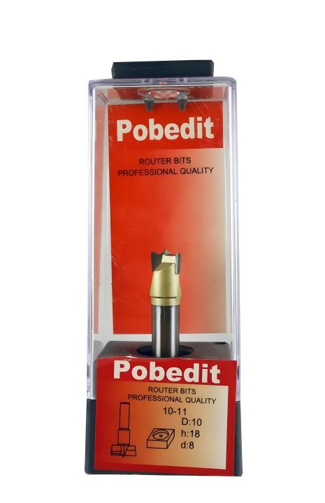 Фреза Форстнера, D-10 мм, d-8 мм Pobedit P-1011-08-10