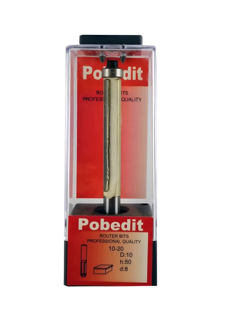 Обкаточная фреза двухножевая с нижним подшипником D-10 мм, d-8 мм от Pobedit (P-1020-08-1050) Обкаточная фреза двухножевая с нижним подшипником D-10 мм, d-8 мм от Pobedit (P-1020-08-1050)