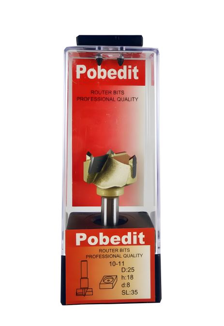 Форстнера фреза D-25 мм, d-8 мм Pobedit P-1011-08-25 Форстнера фреза D-25 мм, d-8 мм Pobedit P-1011-08-25