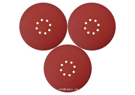 Шлифовальный круг из наждачной бумаги с липучкой Ø 225 мм, Р120, для YT-82340 и YT-82350, 3 шт YaTo YT-83474