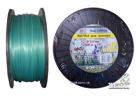 Тримерна лісочка "ЗІРКА" TM 3.0 мм x 300 м VIROK 10V006 Тримерна лісочка "ЗІРКА" TM 3.0 мм x 300 м VIROK 10V006