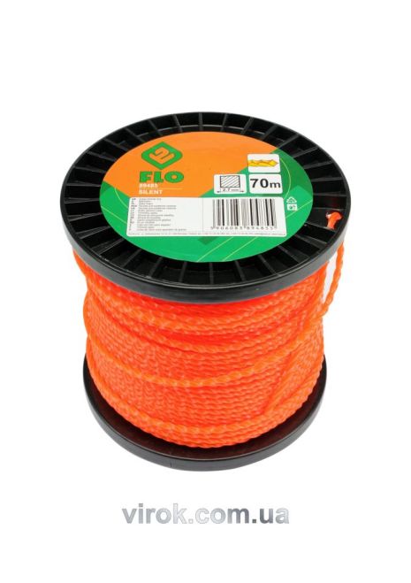 Волосінь квадратна для тримера 2,7мм х 70метрів Vorel 89485