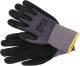 Перчатки рабочие нейлоновые покрыто вспененным нитрилом с накраплением, размер 9, черн-серые Yato YT-74758