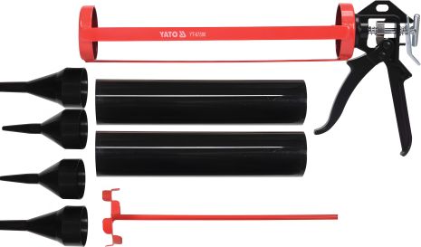 Скелетний пістолет для затирання швів: L=330 мм, Ø=60 мм, змінні насадки, Yato YT-67580