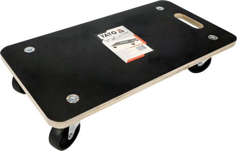 Візок-платформа 575х300х18 мм на 4 колесах Ø = 75 мм, навантаження 200 кг, висота 110 мм Yato YT-37421 - Міцний і надійний