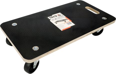 Візок-платформа 575х300х18 мм на 4 колесах Ø = 75 мм, навантаження 200 кг, висота 110 мм Yato YT-37421 - Міцний і надійний Візок-платформа 575х300х18 мм на 4 колесах Ø = 75 мм, навантаження 200 кг, висота 110 мм Yato YT-37421 - Міцний і надійний