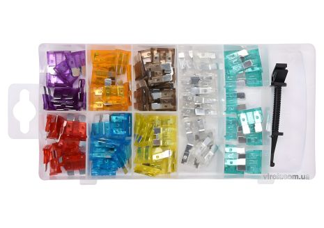 Стандартні автомобільні запобіжники, 97 шт, Yato YT-83141