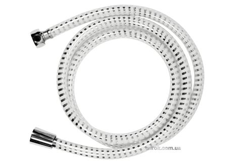 Душевой шланг FALA хром-белый ПВХ гофра G1 / 2 2 м Vorel 75653