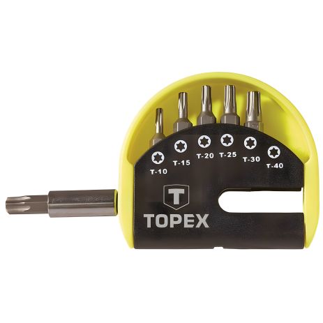 Набор сменных наконечников с держателем, 7 шт., 1/4 Torx 39D351