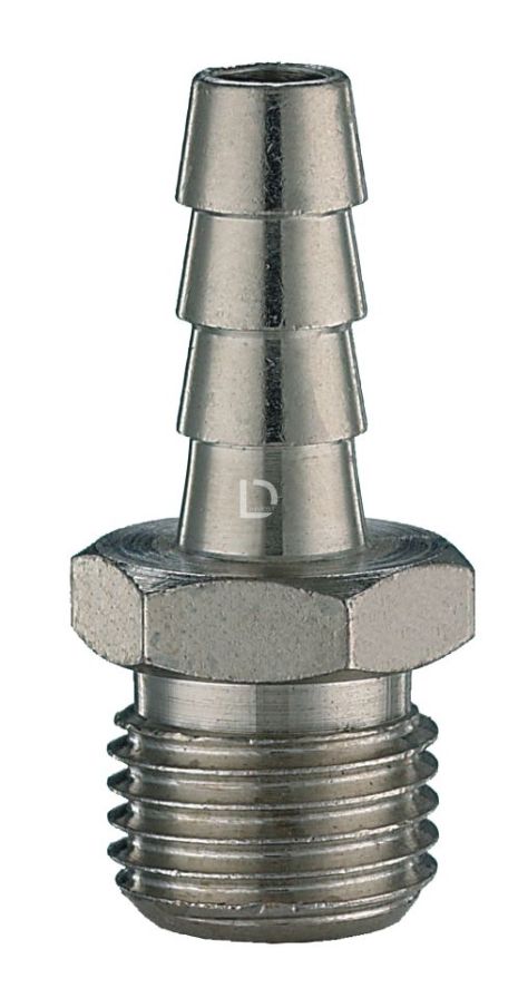 Перехідник різьблення 1/4'' нар. "ялинка" під шланг з Ø9мм. KING TONY AS010407 Перехідник різьблення 1/4'' нар. "ялинка" під шланг з Ø9мм. KING TONY AS010407