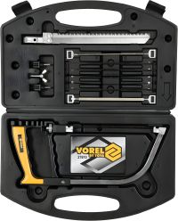 Ножівка універсальна з полотнами 150/175 мм, в кейсі, кпл. 11 шт Vorel (27610)