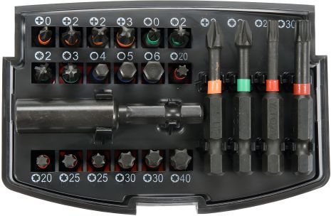 Набір ударних викруткових насадок 1/4" Yato YT-04621