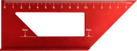 Японский алюминиевый угольник для углов 90° и 45° 150 мм Yato YT-70797
