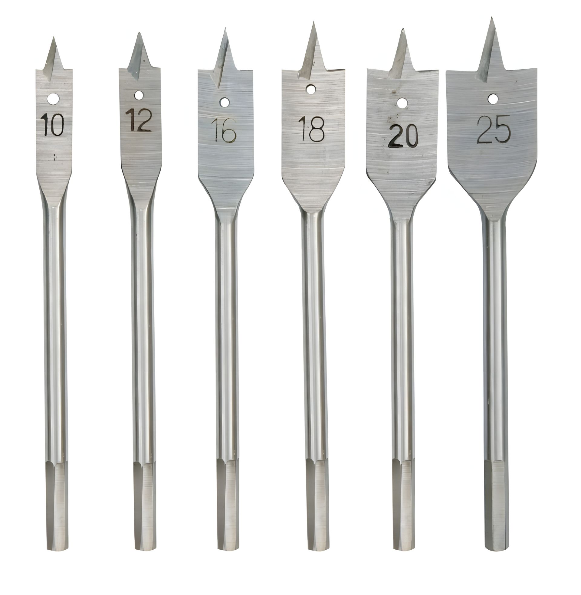 Набор перьевых свёрл по дереву 10-25 мм 6 шт. Vorel 22500 Набор перьевых свёрл по дереву 10-25 мм 6 шт. Vorel 22500