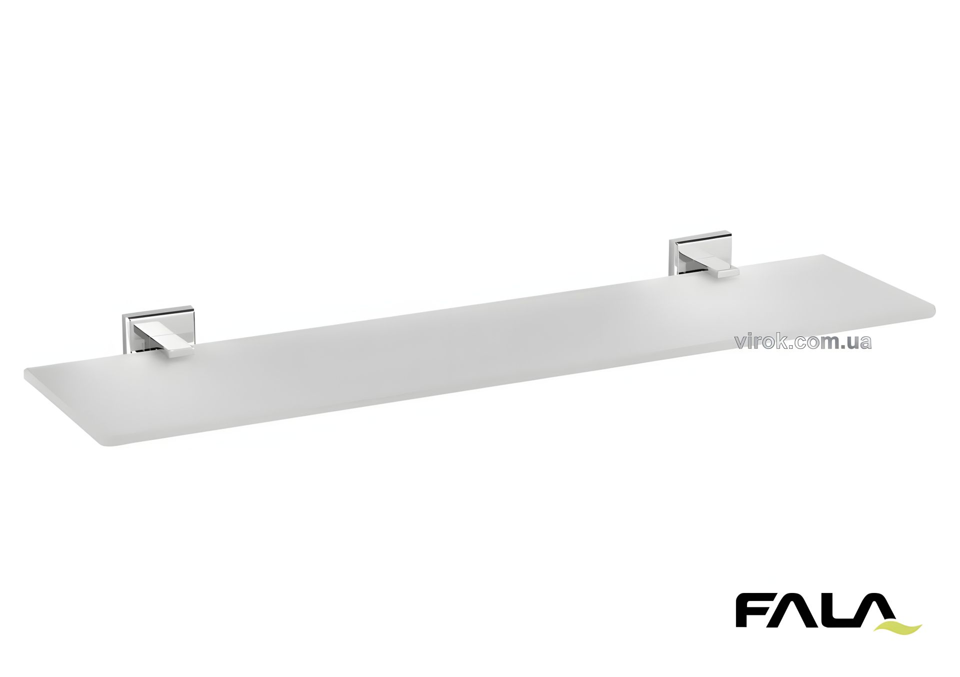 Настенная стеклянная полка FALA 52 см с креплениями дюбель/шуруп Vorel 69321 Настенная стеклянная полка FALA 52 см с креплениями дюбель/шуруп Vorel 69321