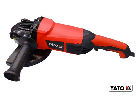 Кутова мережева шліфмашина 2400 Вт з диском Ø230 мм, 6000 об/хв, М14, плавний пуск Yato YT-82105