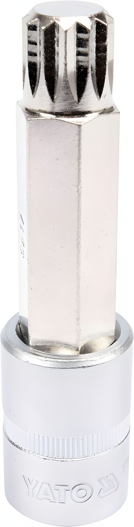 Торцева головка з викрутковою насадкою Spline, 1/2" M17, 100 мм, Yato YT-04357 Торцева головка з викрутковою насадкою Spline, 1/2" M17, 100 мм, Yato YT-04357