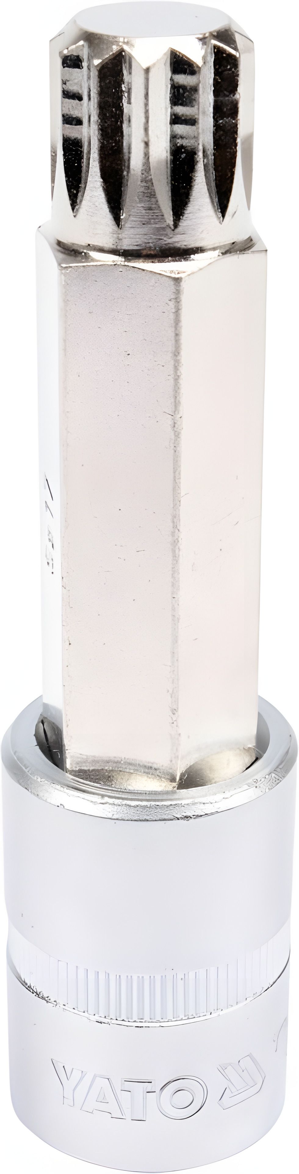 Торцева головка з викрутковою насадкою Spline, 1/2" M17, 100 мм, Yato YT-04357 Торцева головка з викрутковою насадкою Spline, 1/2" M17, 100 мм, Yato YT-04357