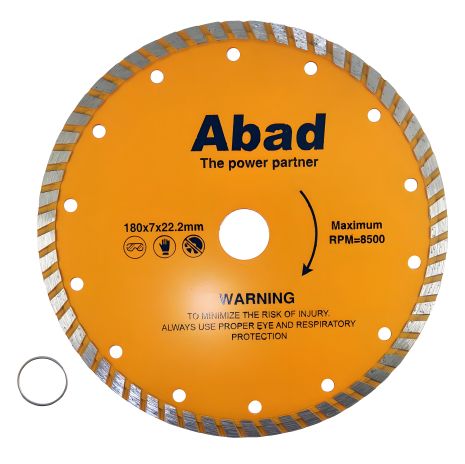 Диск по бетону діамантовий 180 мм ТУРБО ZHWEI ZTA-180