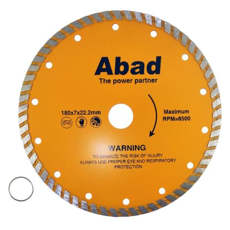 Диск по бетону діамантовий 180 мм ТУРБО ZHWEI ZTA-180