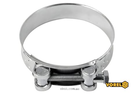 Хомут стальной оцинкованный с зажимом GBS W1 Ø98-103/24 мм Vorel 73808 Хомут стальной оцинкованный с зажимом GBS W1 Ø98-103/24 мм Vorel 73808