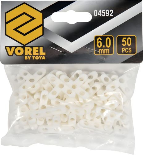 Крестики дистанционные для плитки и клинкера 6 мм, уп. 50 шт. Vorel 04592