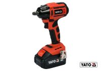 Безщітковий ударний акумуляторний гайковерт Li-Ion 18 В, 3 Ач, 250 Нм, 1/2" + кейс Yato YT-82802