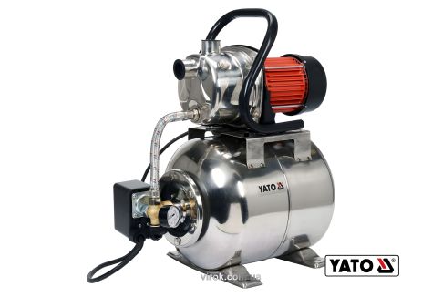Гидрофорная станция 1200 Вт, 1", 19 л, глубина- 9 м, высота- 50 м Yato YT-85370 Гидрофорная станция 1200 Вт, 1", 19 л, глубина- 9 м, высота- 50 м Yato YT-85370