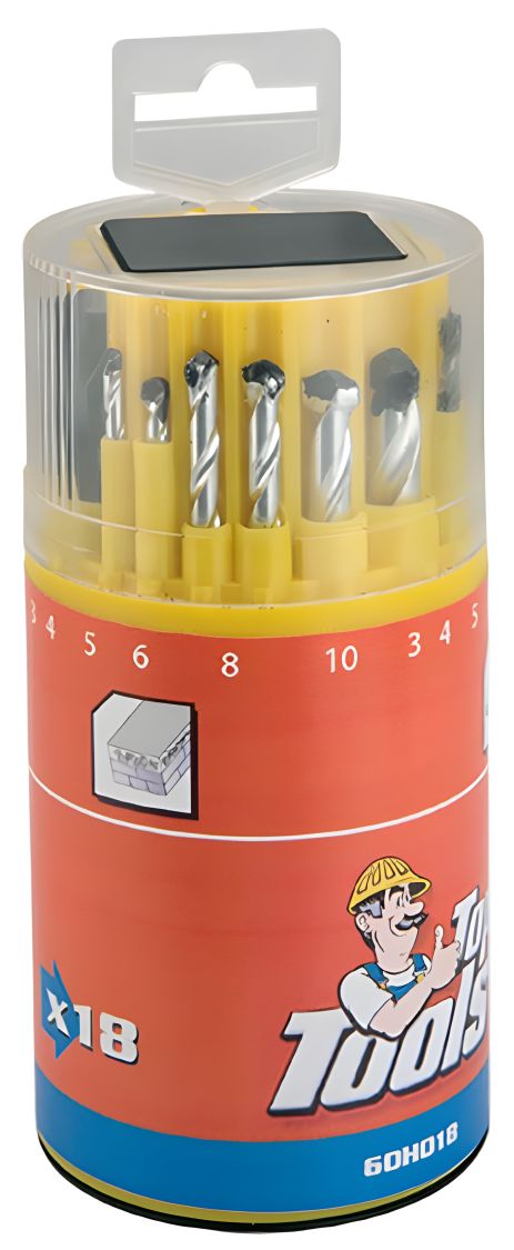 Різні свердла 18 шт. (Top Tools 60H018) Різні свердла 18 шт. (Top Tools 60H018)