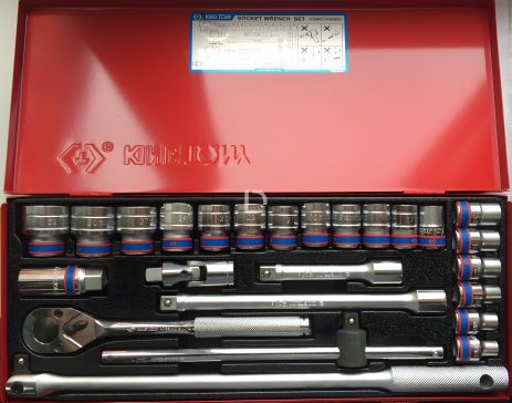 Комплект головок 1/2", 12 граней (10-32 мм) KING TONY 4226MR01