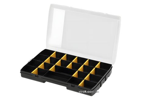 Органайзер пластиковый : 357 х 229 х 48 мм, 22 ячейки, с переставными перегородками Stanley STST81681-1